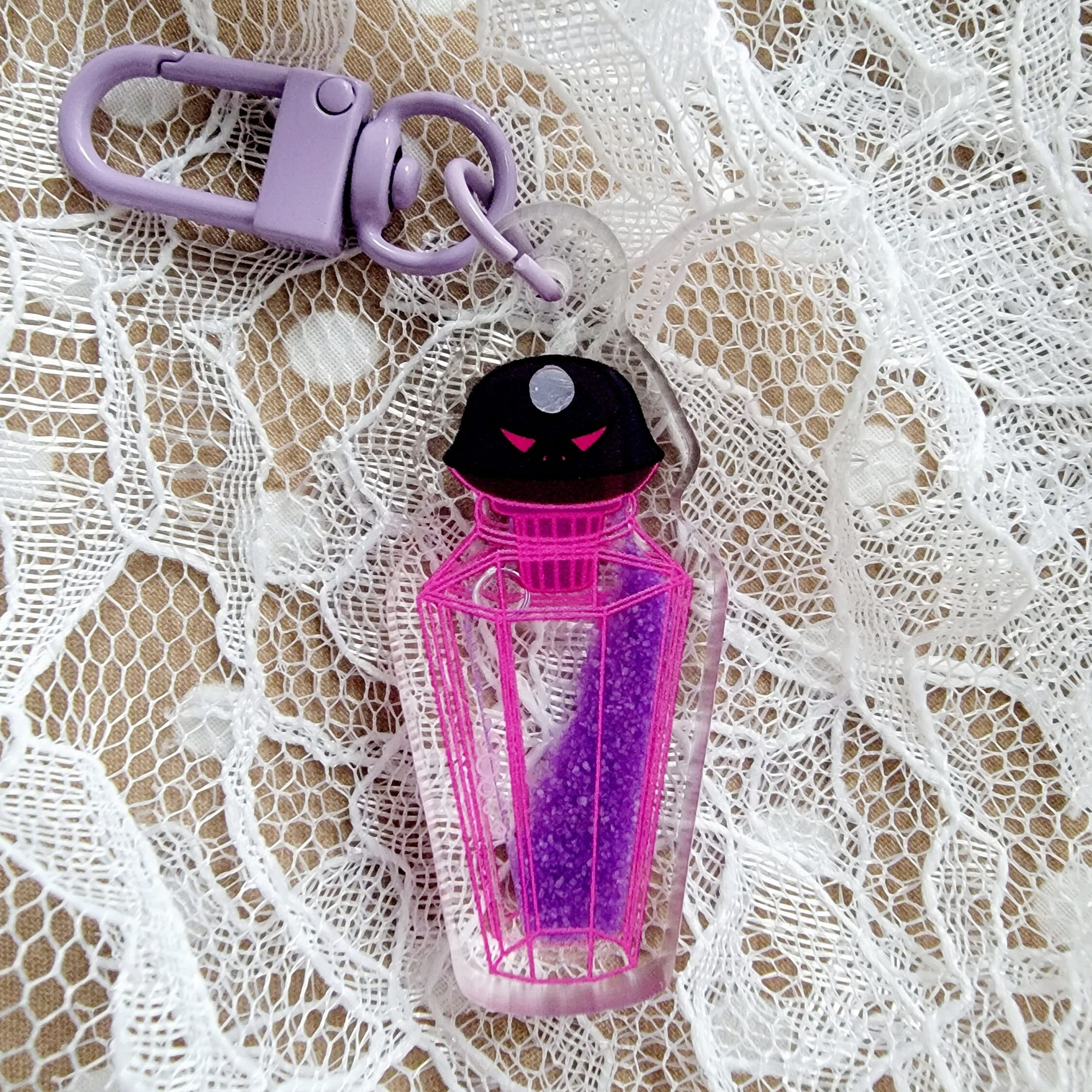 Hercules Mortal Potion Bottle Quicksand Keychain Mortal Potion Head
