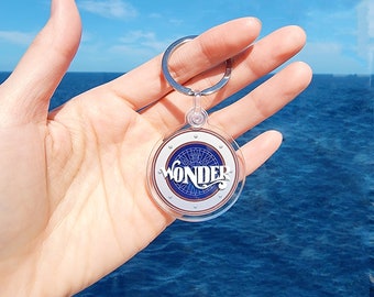 Personalized Disney Cruise Line Key Fob | Disney Stateroom Porthole | Disney Magic, Wonder, Dream, Fantasy | Disney Fish Extender Gift Idea