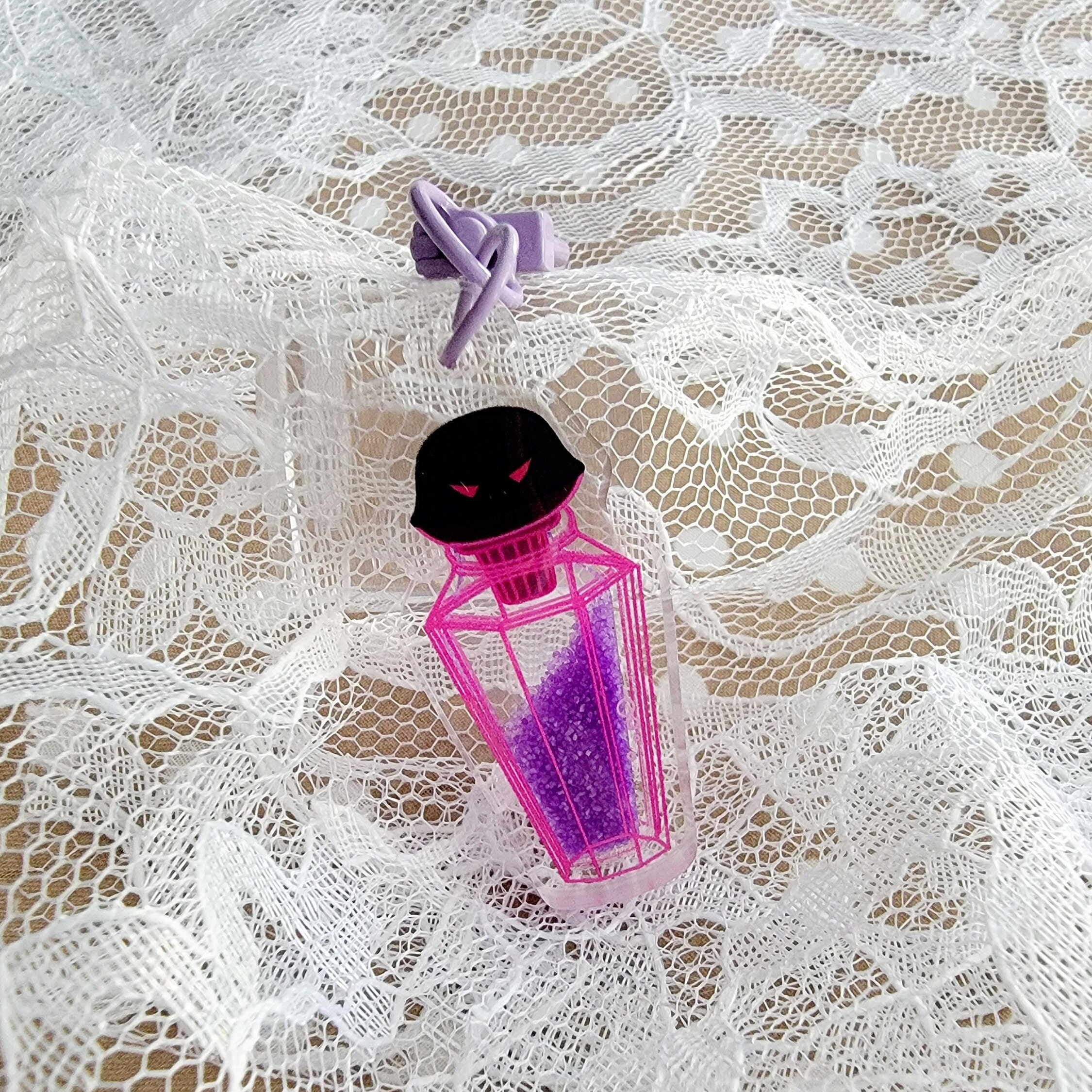 Hercules Mortal Potion Bottle Quicksand Keychain Mortal Potion Head