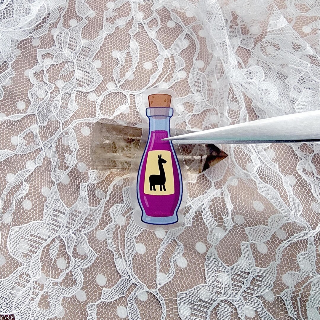 Elixir Brew Sticker Yzma's Llama Potion Extract Bottle | Kuzco's Purple Poison Sticker ...