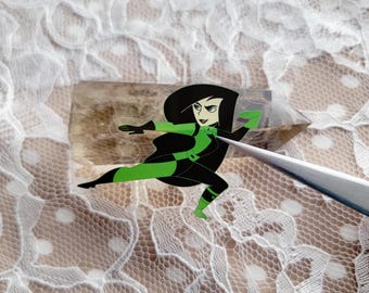 Shego Villain Sticker | Kim Impossible Animated Series-Inspired Clear Vinyl Waterproof | Book Sticker | Kindle Reader & Stationary Lover