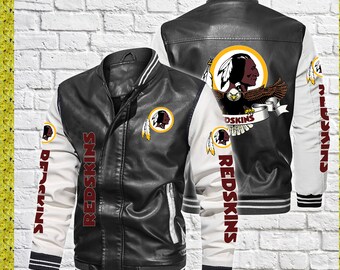 washington football team leather jacket