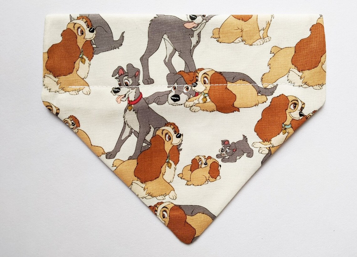 Cartoon Dog Print Dog Pet Bandana Etsy