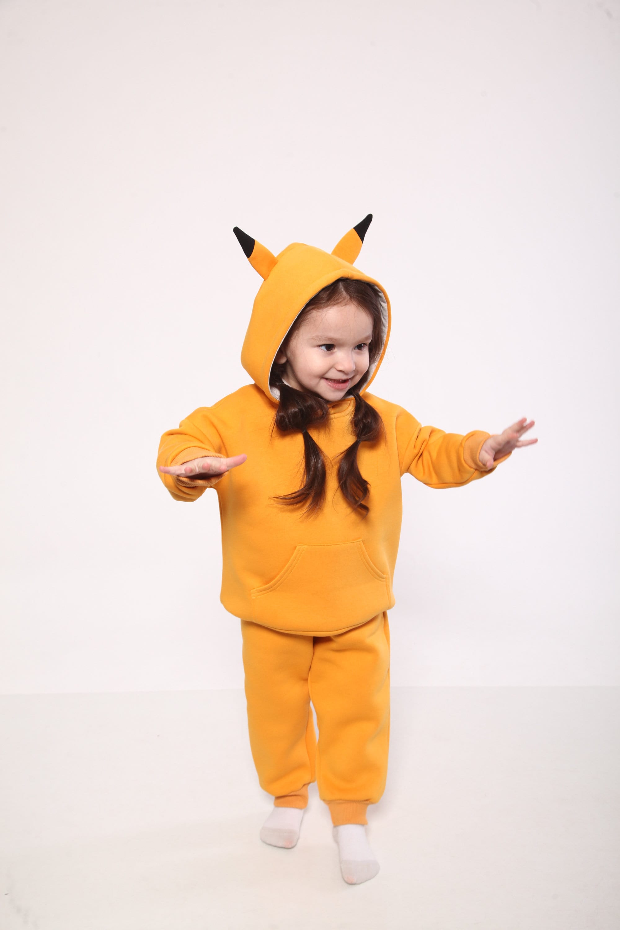 gele rat jumpsuit Kleding Unisex kinderkleding pakken Pikachu Kostuum voor kinderen Halloween Party kostuum voor peuter 