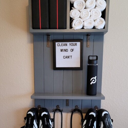 Home Gym Shoe Shelf peloton Inspired Etsy