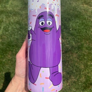 Grimace Tumbler, Grimace Shake Tumbler, Grimace Cup, Retro Gift Idea