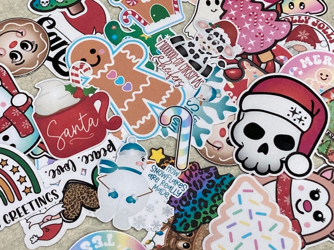 Christmas Stickers Christmas Sticker Bundle Holiday Sticker - Etsy UK