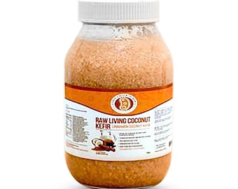 Este pollito es kéfir de coco y canela crudo y vivo