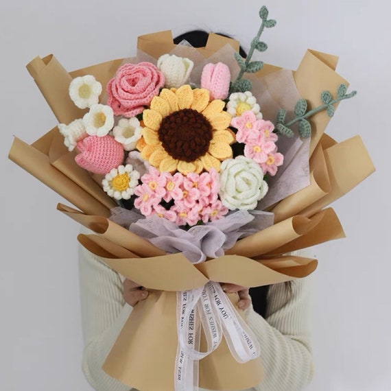 Make Your Own Crochet Flower Bouquet Kit - From Britain with Love