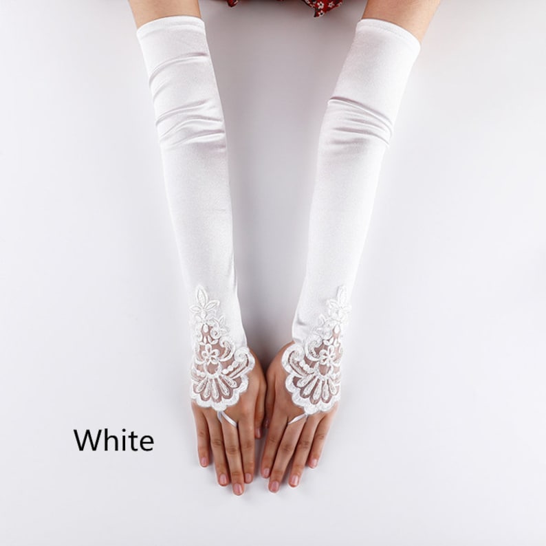Lace Gloves Women Lace Gloves Long Fingerless Lace Gloves Etsy