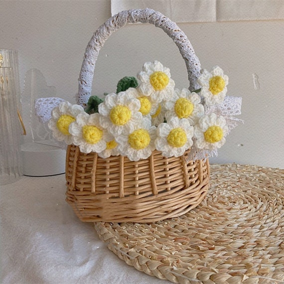 Crochet Daisy, Crochet Flowers Bouquet, Handmade Knitted Flowers, Gift for  Her, Crochet Daisy Bouquet -  Canada