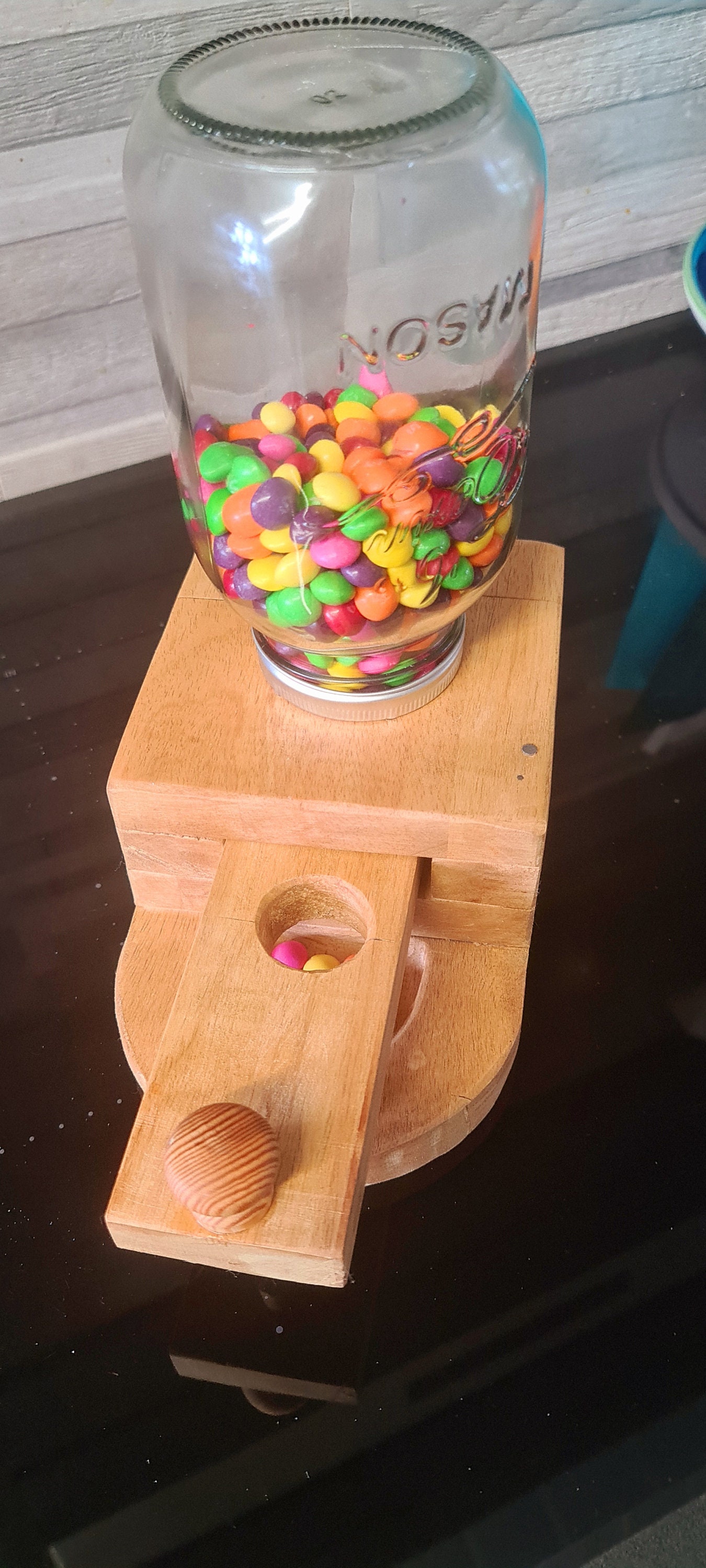 Wooden handmade Candy sweet Dispenser Etsy