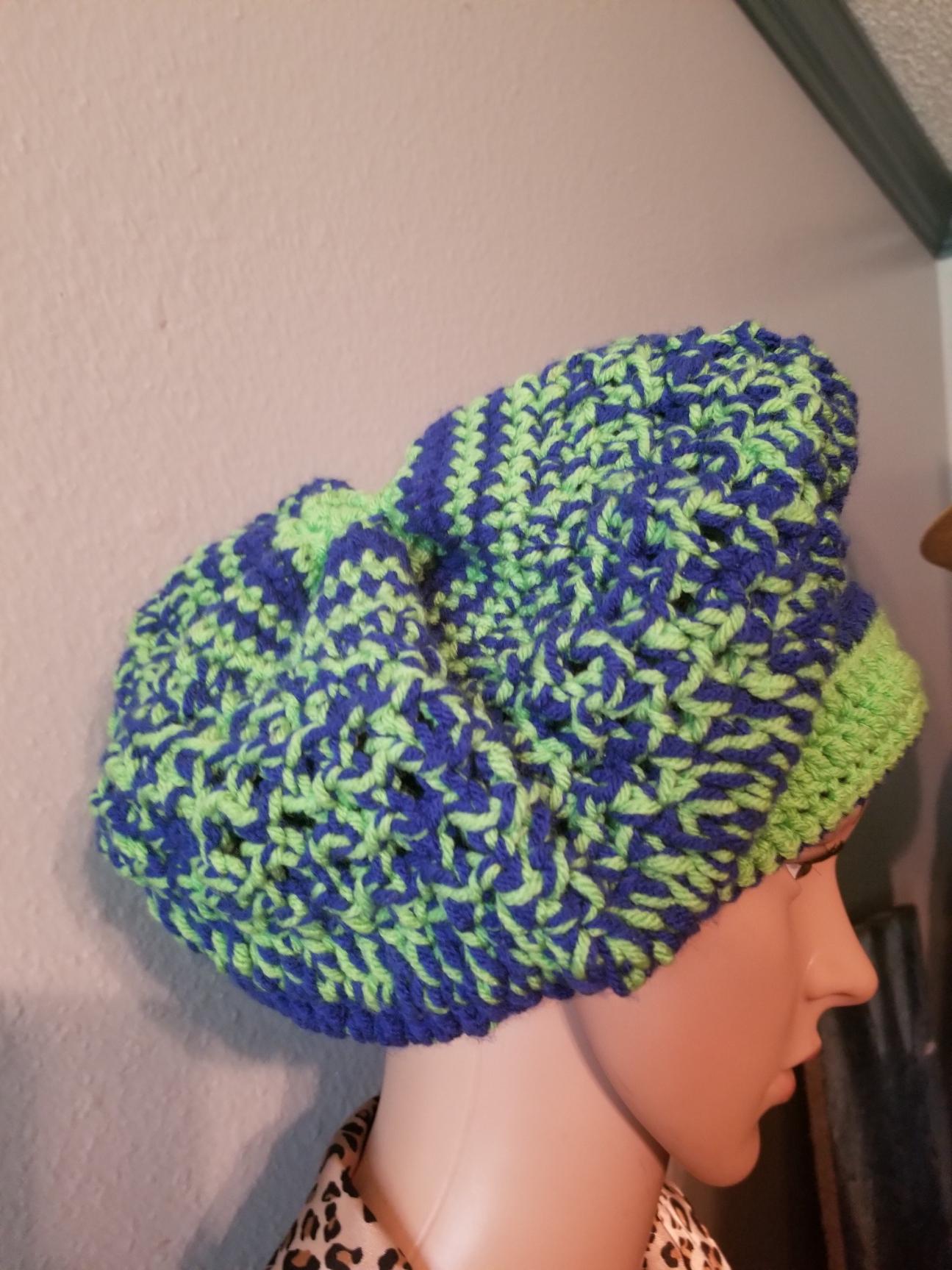 Slouchy Hats Beanies Crocheted Slouchy Hat Gift Her or Him