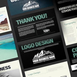 Brand Guidelines Template | Editable InDesign File INDD, Canva, Photoshop PSD Mockup | Customizable for Any Brand