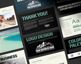 Editable Brand Guidelines Template: InDesign, Canva, Photoshop PSD