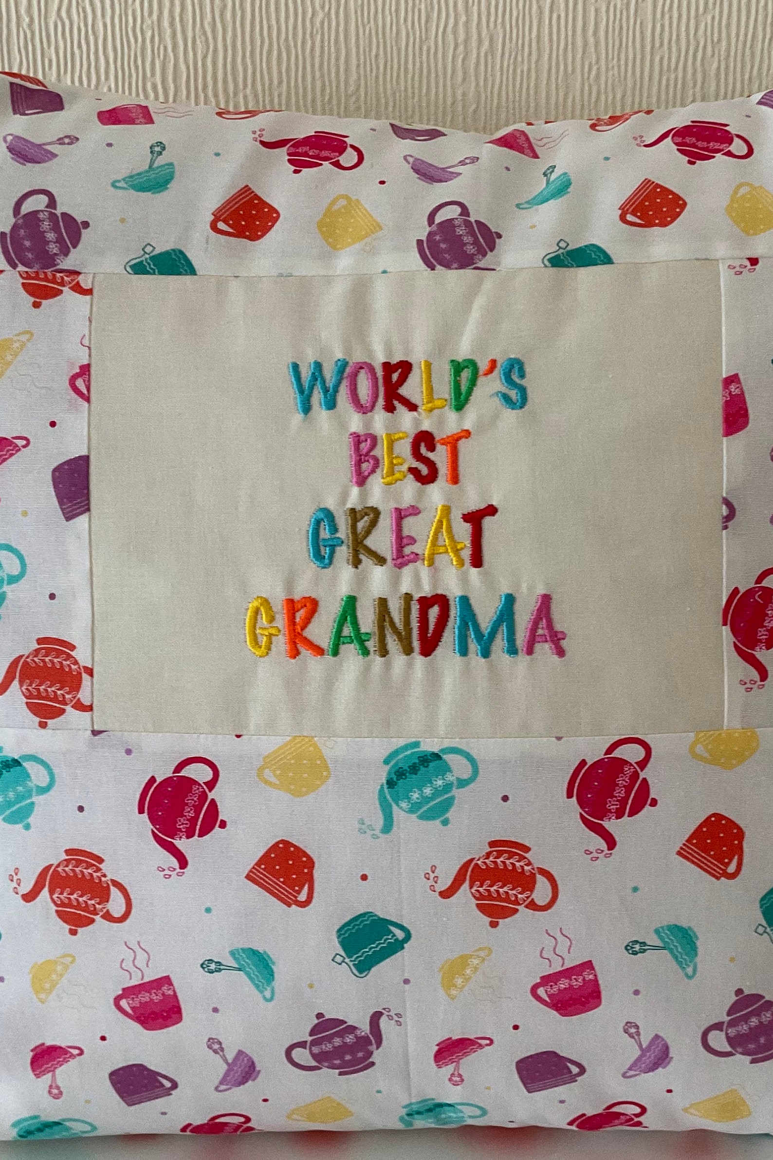 Worlds Best Great Grandma Cushion Etsy