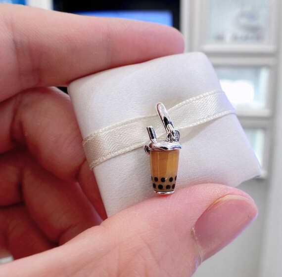 Murano Glass Tea Dangle Charm 925 Sterling Silver & - Etsy España