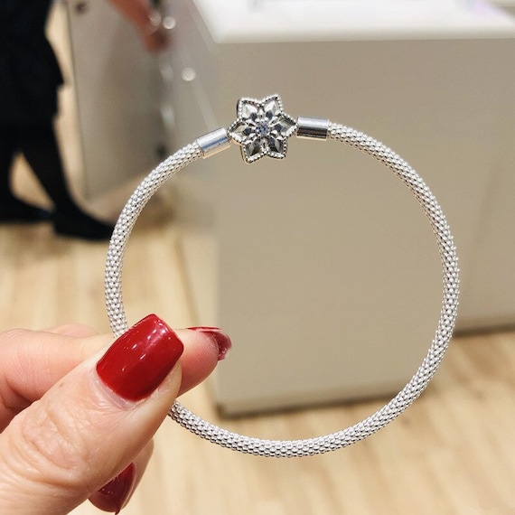 Pandora Moments Bright Snowflake Clasp 