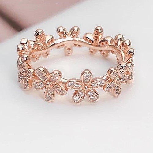 Dazzling Daisy Ring Rose™ 14k Rose 
