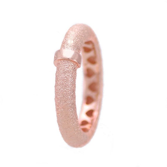 Matte Brilliance Ring Rose Gold Plated 