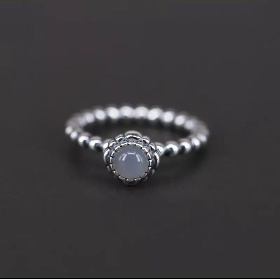 June Birthstone Ring 100% 925 Sterling 