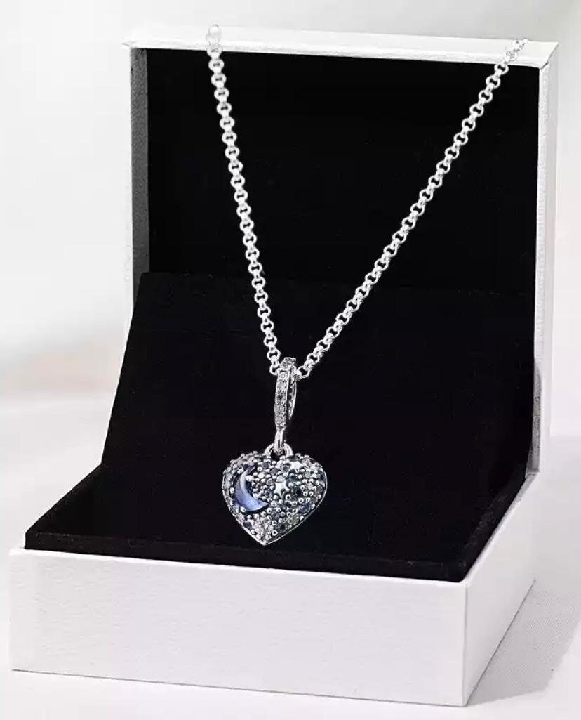 Sparkling Blue Moon \u0026 Stars Heart 
