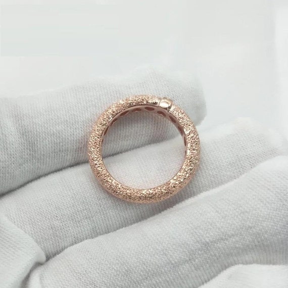 Matte Brilliance Ring Rose Gold Plated 