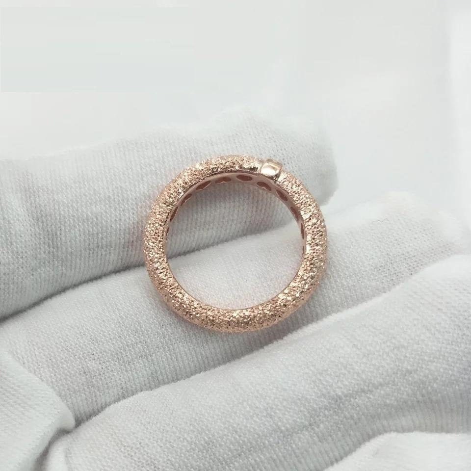 Matte Brilliance Ring Rose Gold Plated 