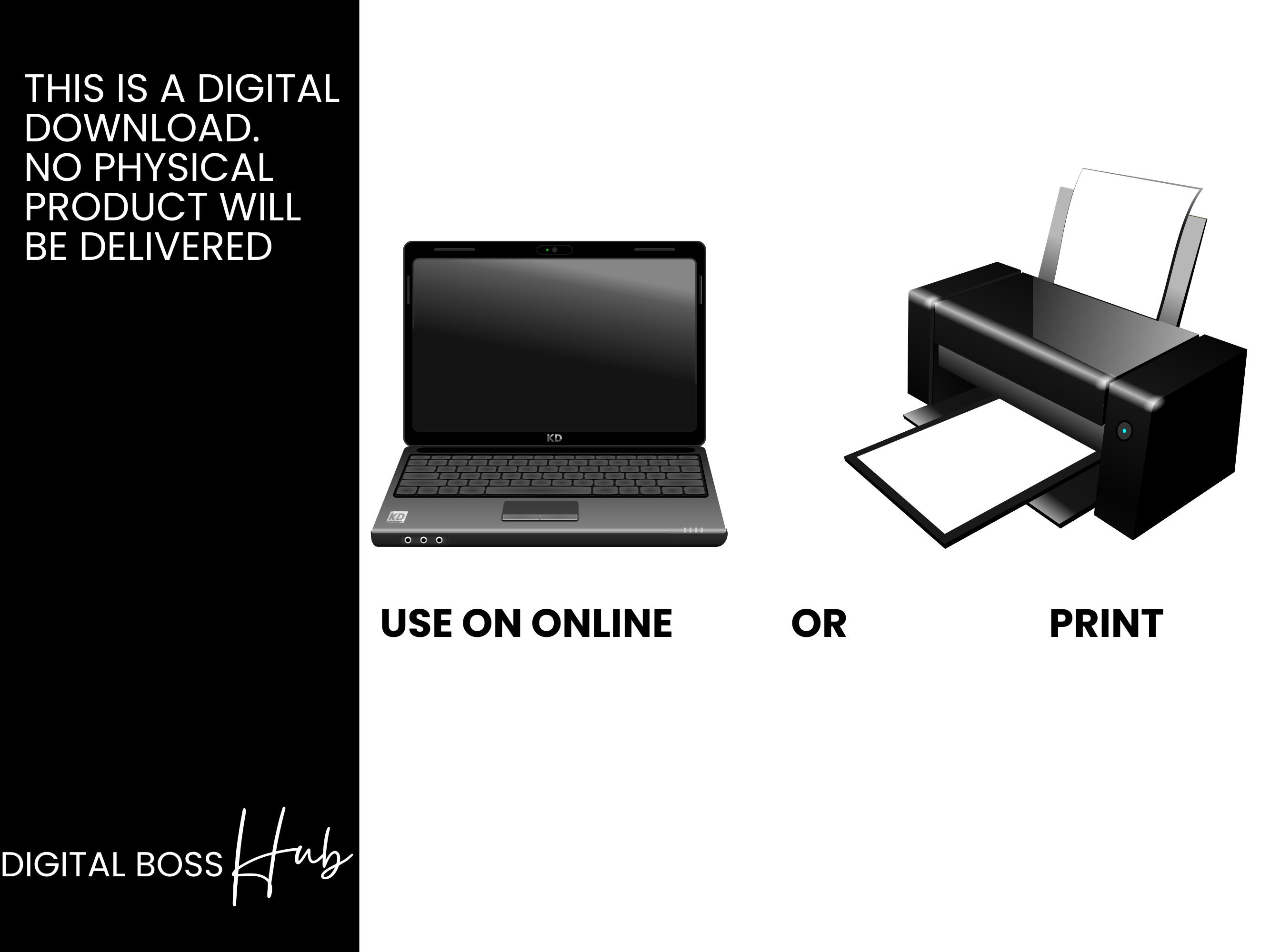 Digital Product Planner With PLR Rights Digital Products to Sell Etsy