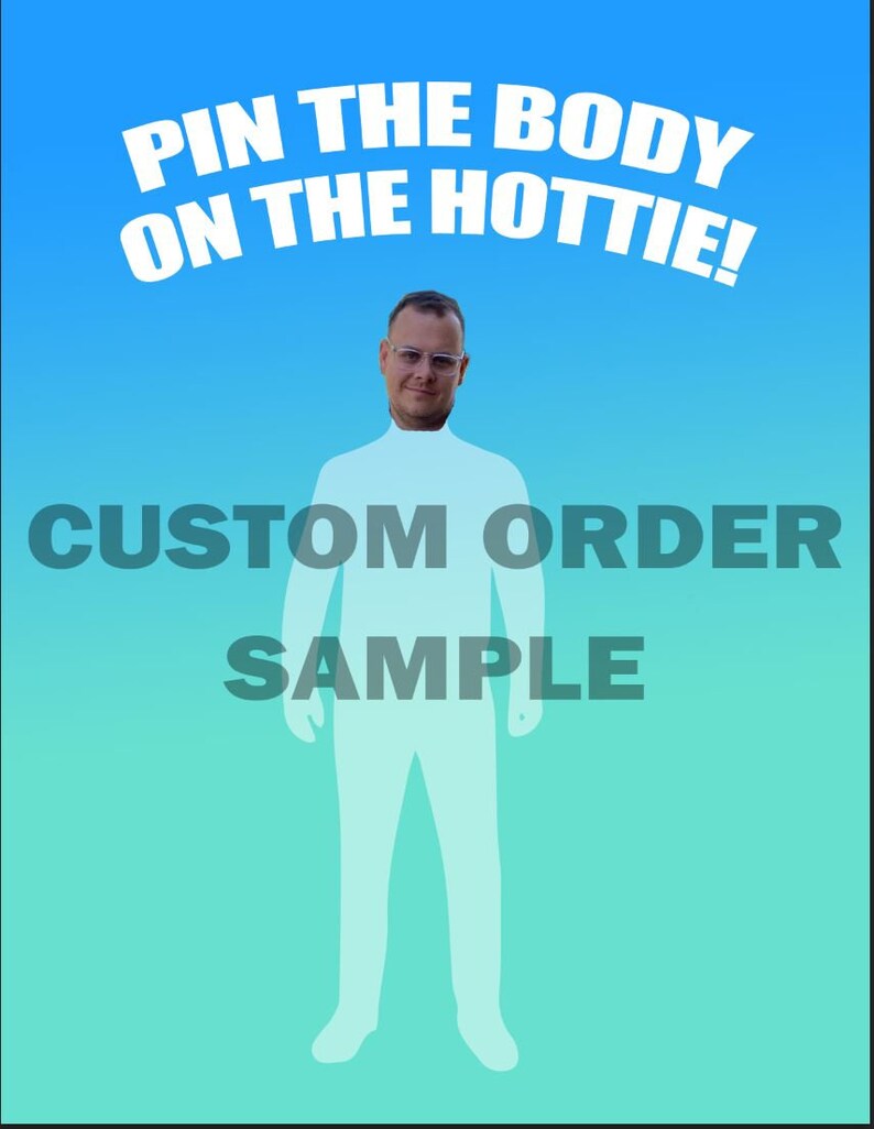 Custom pin the Tail on the Donkey Game digital Etsy