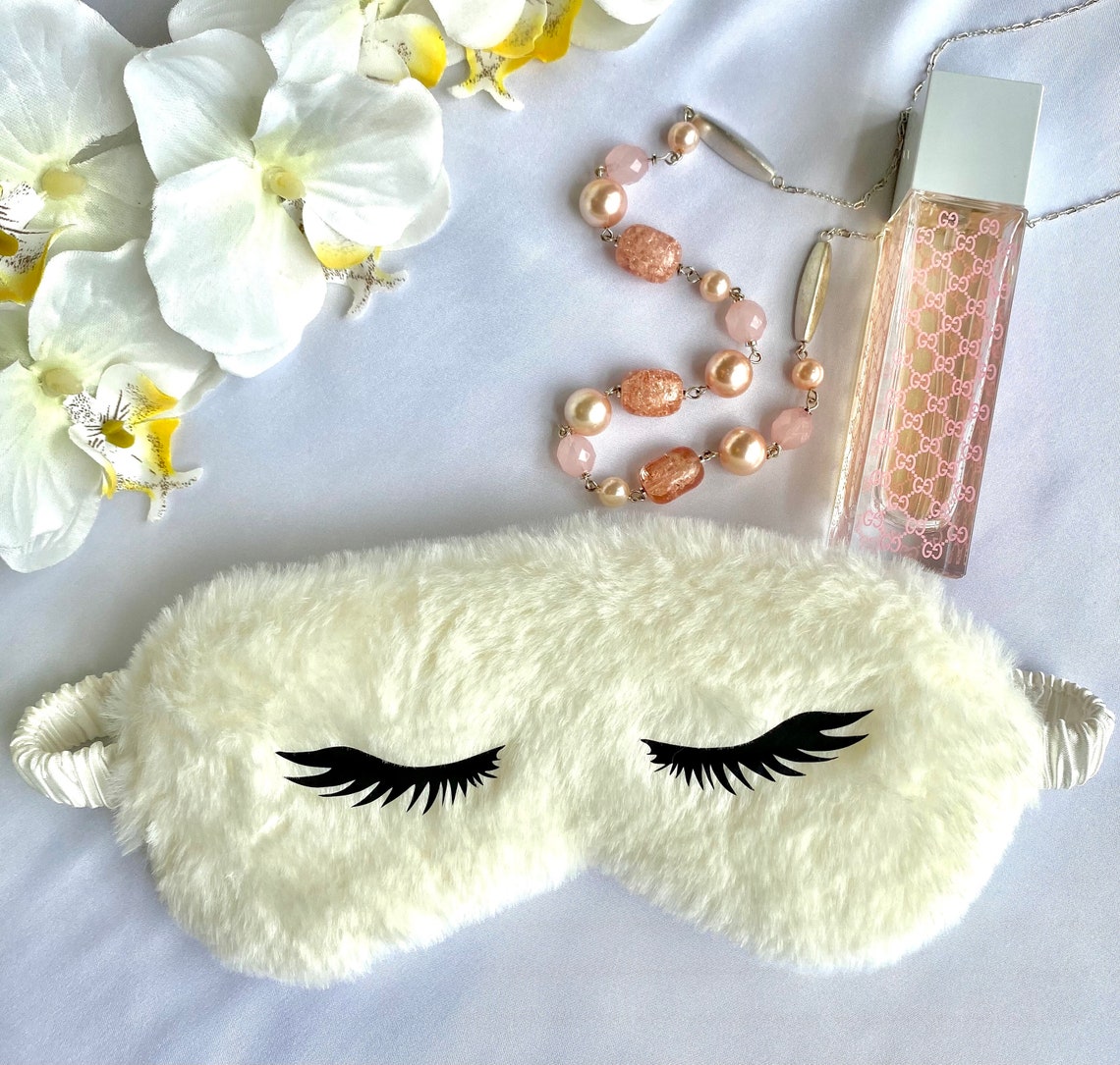 Eyelash Faux Fur Sleeping Eye Mask Soft Plush Eye Mask With Etsy
