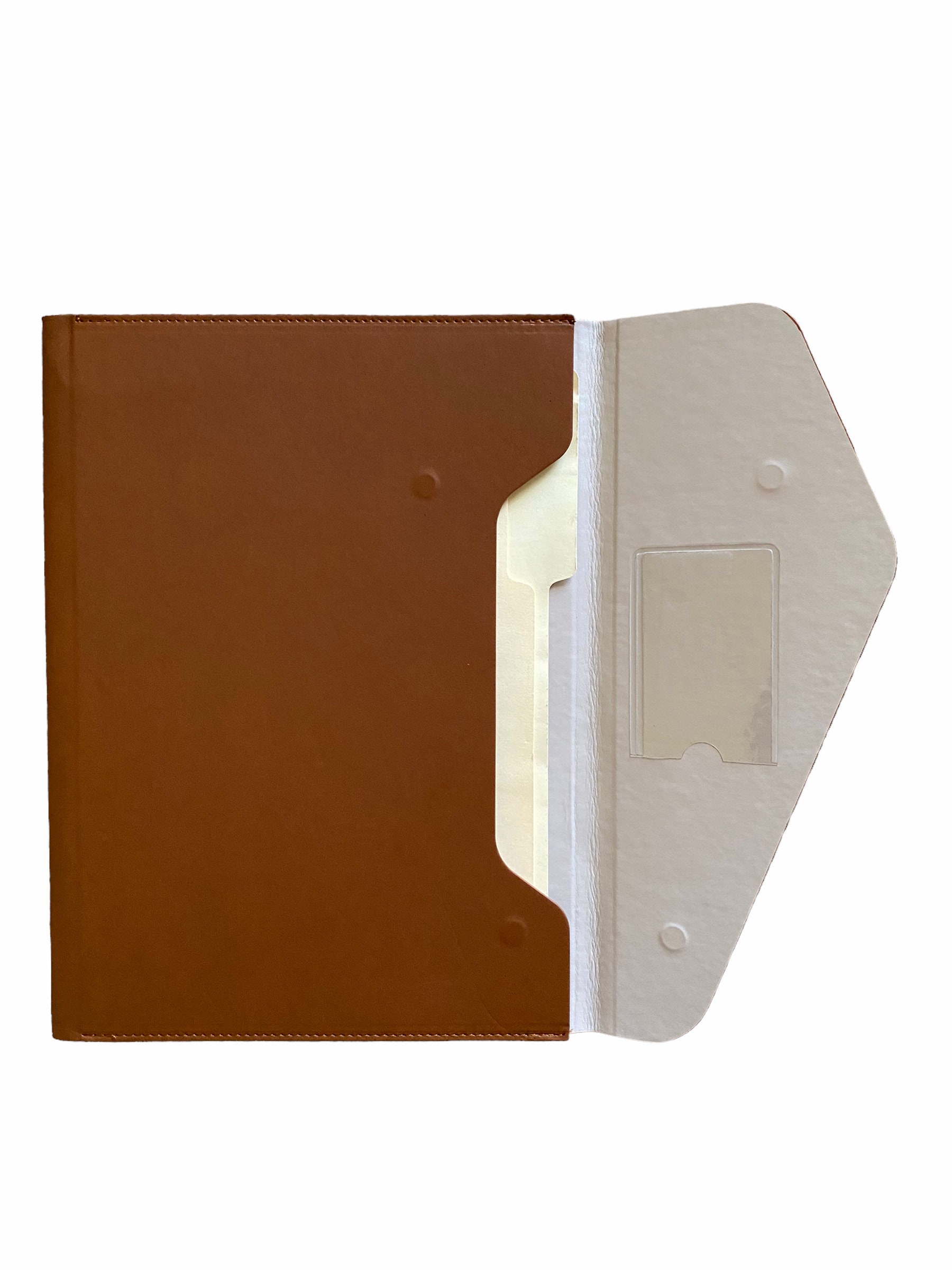 Leader File Folder Personalized Faux Leather File Folder-document Holder-envelope Folder ...