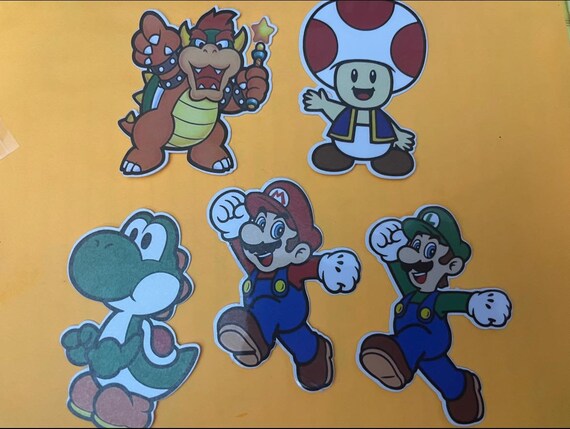 Super Mario Brothers Bros sticker - Nintendo Mario, Luigi, Toad, Princess,  Yoshi