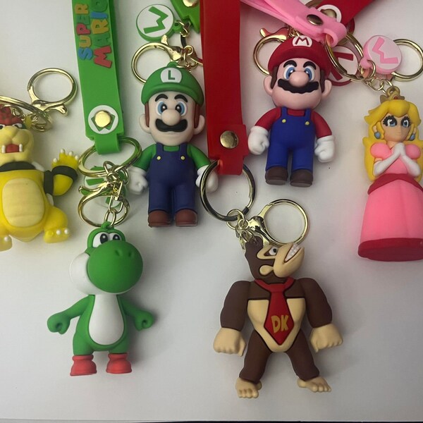 Mario Keychain Etsy