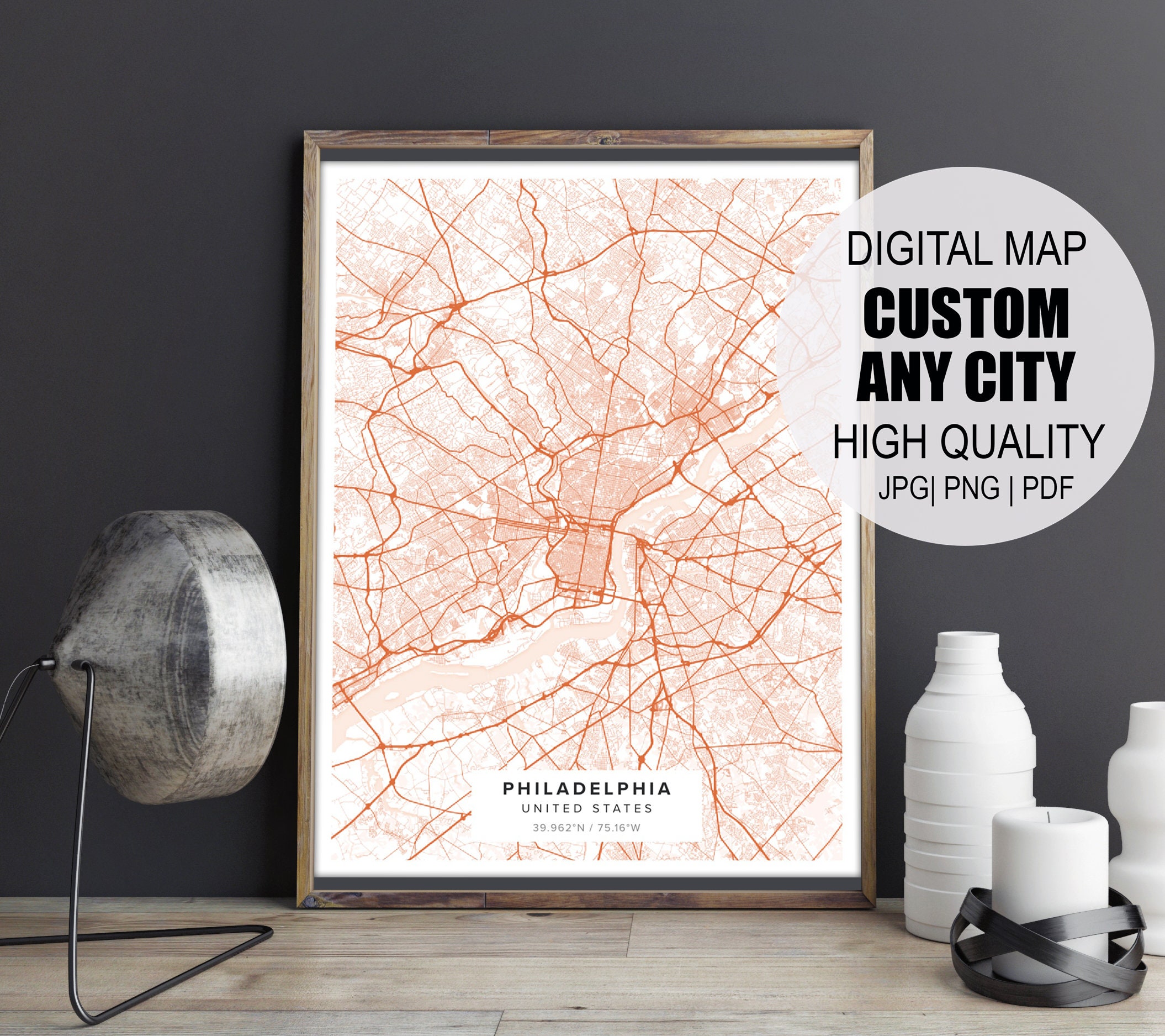 Custom City Map Print city Map - Il Fullxfull.2998102940 O0n7