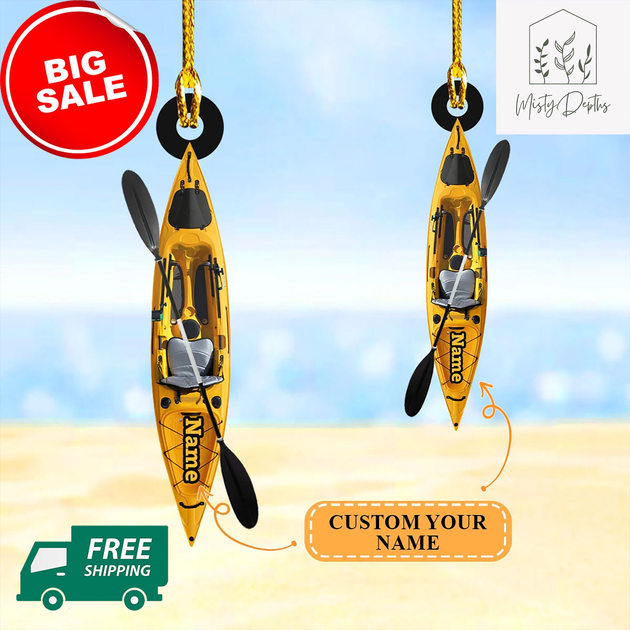 Kayak Christmas Ornament Loved Kayak Ornament Decor Kayak Etsy