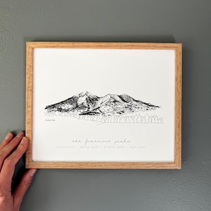 San Francisco Peaks (View North)  |  Flagstaff, AZ | Black and White Art | Minimalist Wall Art