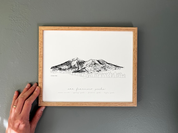 San Francisco Peaks (view North) | Flagstaff, AZ | Black and White