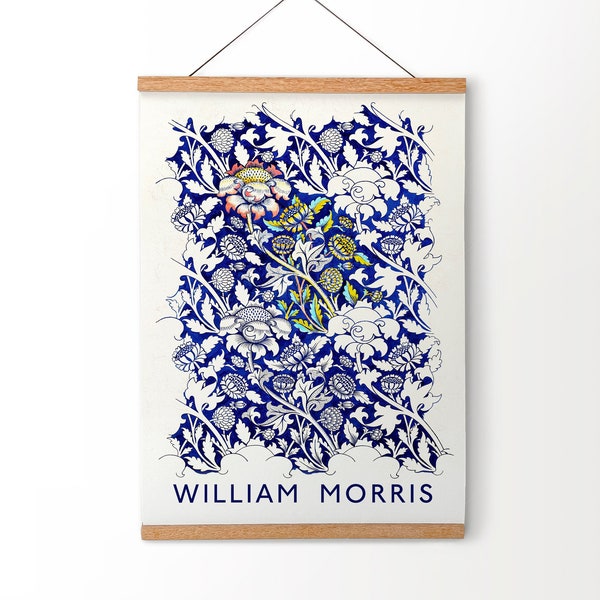 Morris Art Framed, Gift Idea, William Morris Poster, Floral Morris Print, Boho Art Print, Neutral Wall Decor, Bedroom Wall Art, Canvas Print