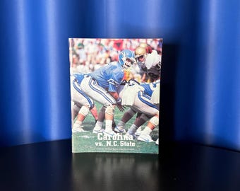 Vintage UNC Tar Heels Football Program (vs  NC State Wolfpack) - 10/20/1984