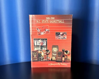 Vintage NC State Wolfpack Basketball Yearbook - 1989-1990 - 84 Pages