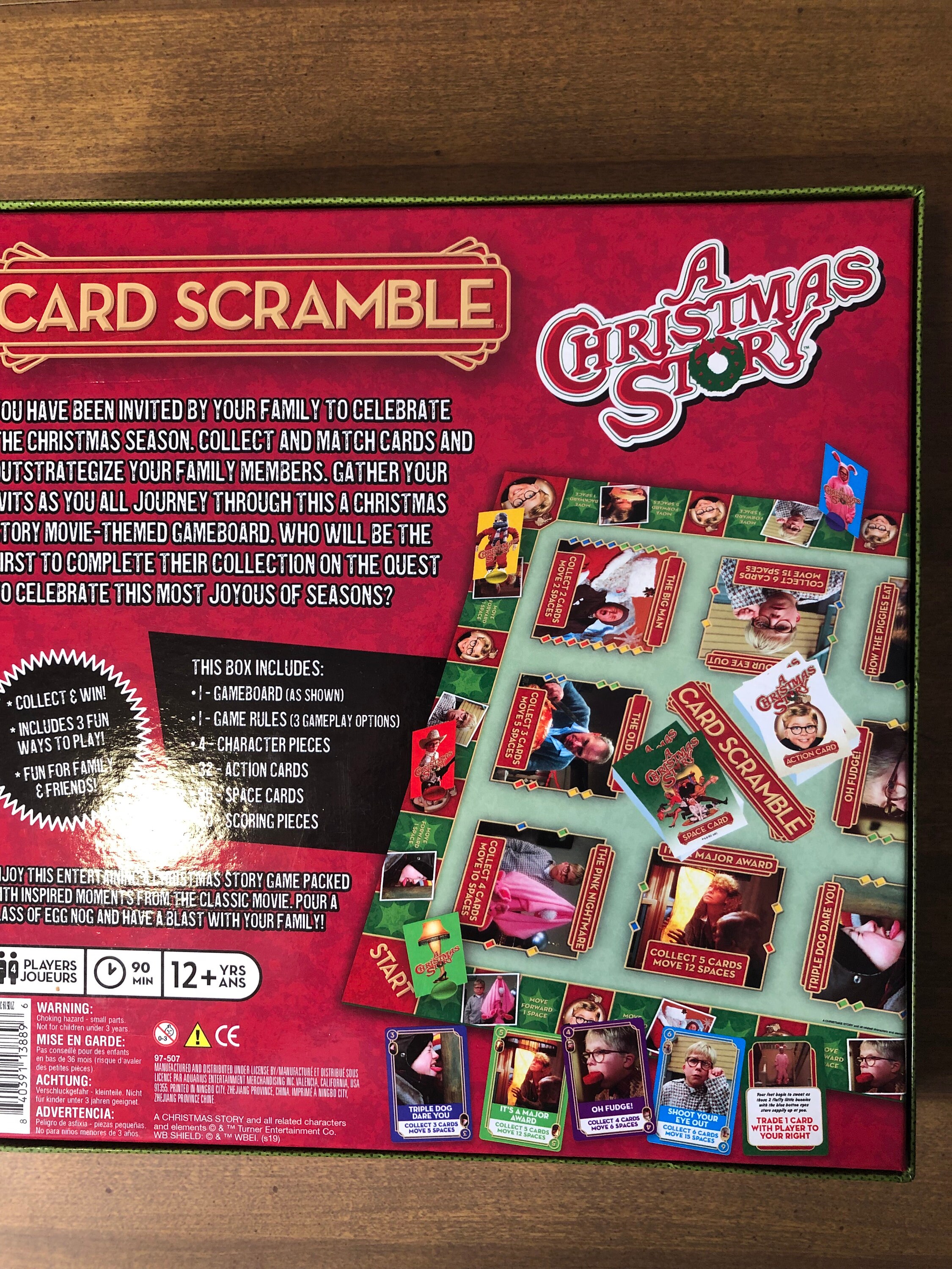 A Christmas Story Card Scramble Strategy Board Game A Game of