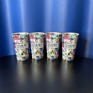 Taylor Swift - The Eras Tour - Official 32 oz Cups from Theatre - Set of FOUR - Never been used, but have minor scratches on them