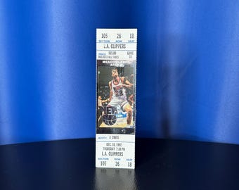 Vintage New Jersey Nets Ticket - 12/10/1992 - vs. L.A. Clippers