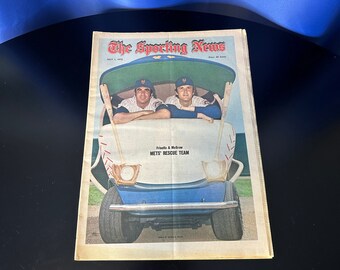New York Mets Cover Story Frisella and McGraw - The Sporting News July 1, 1972