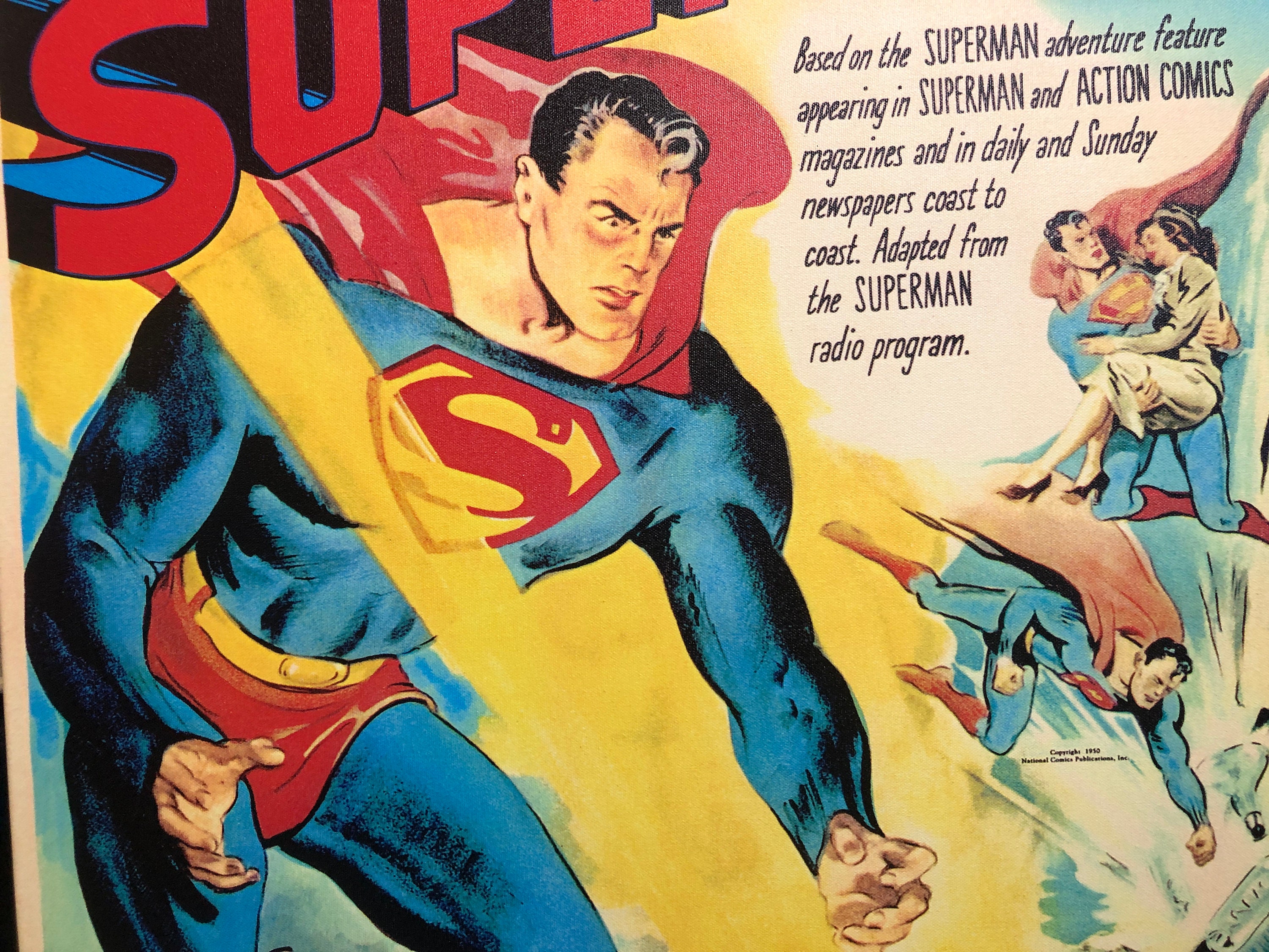 Superman Wall Art LARGE CANVAS Atom Man Vs. Superman You'll LOVE This