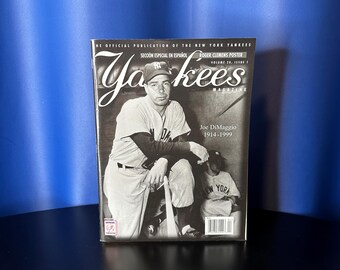 New York Yankees Magazine April 1999 - Joe Dimaggio Cover Story, Clemens Poster
