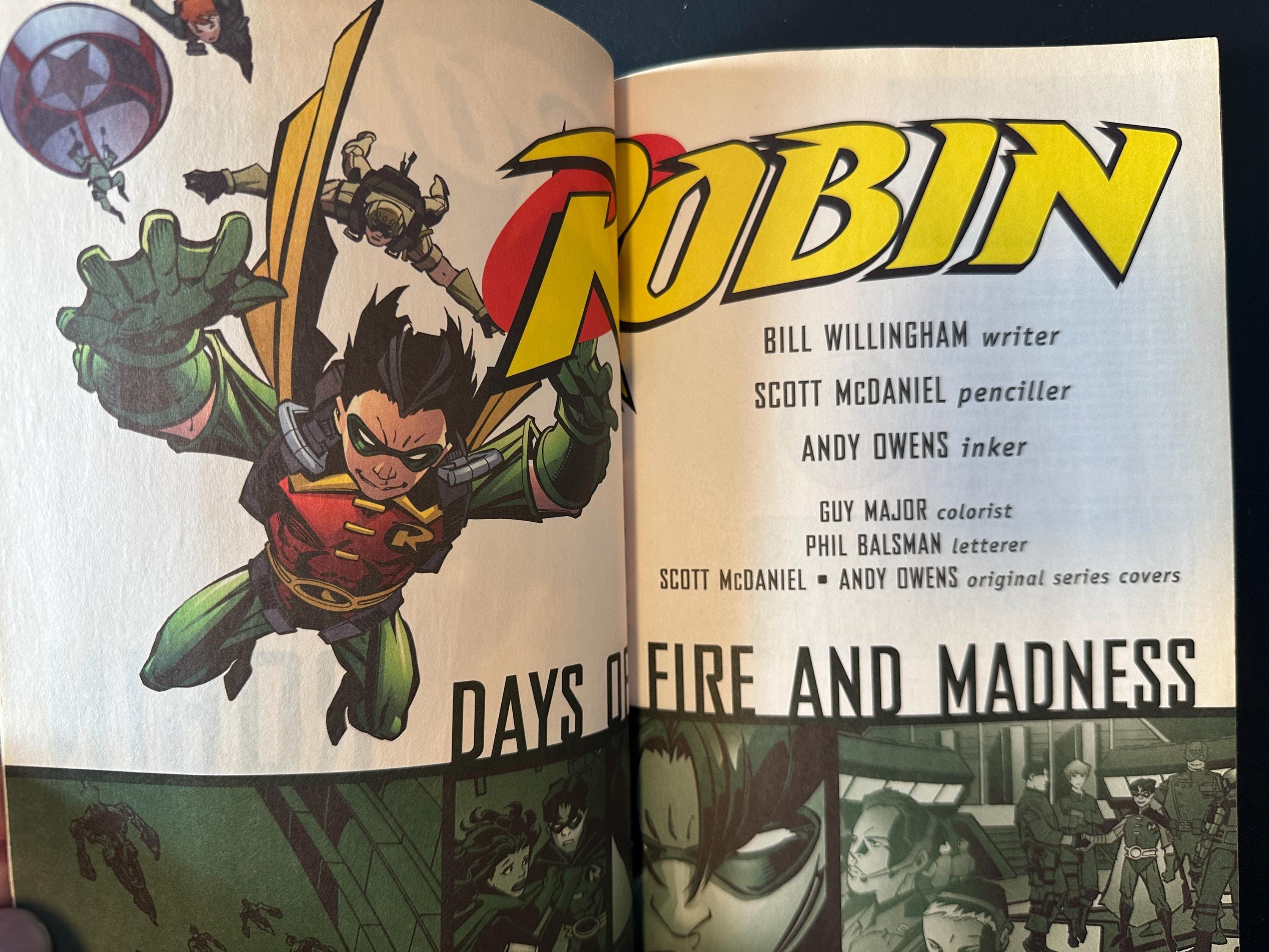 Robin Days Inventions Robin - Days of Fire and Madness - Graphic Novel - 2006 - Minor ...