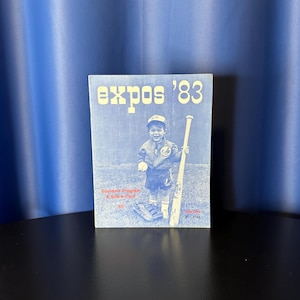 1983 Montreal Expos Souvenir Program and Score Card (Blank)