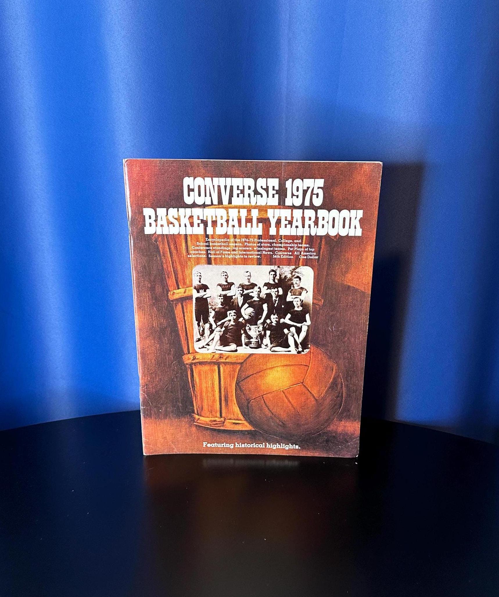 1975 Converse Basketball Yearbook 54th Edition 72 Pages